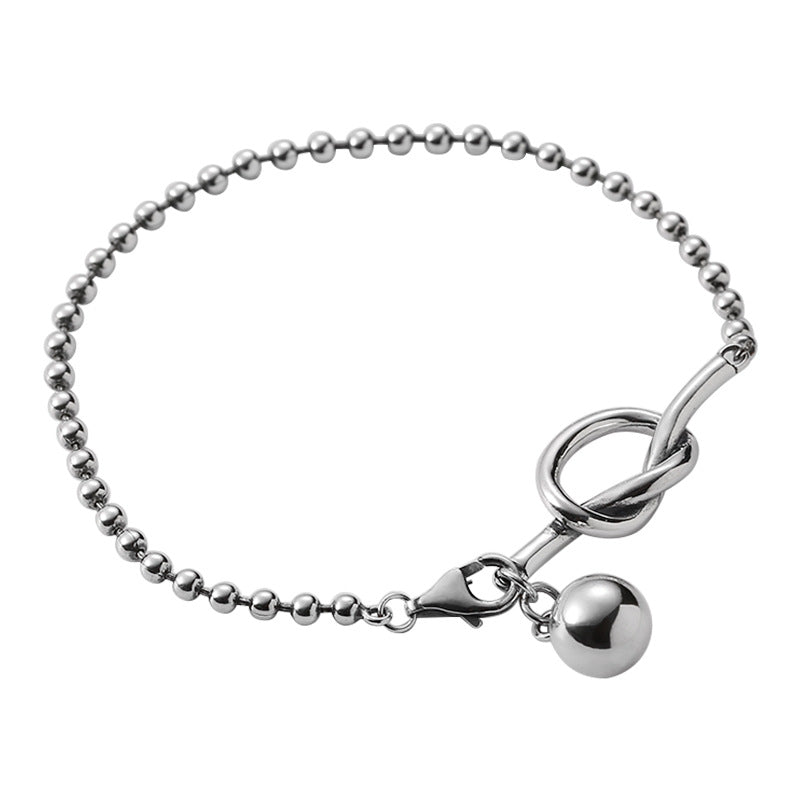 Sterling Silver Personalized Round Bead Bracelet