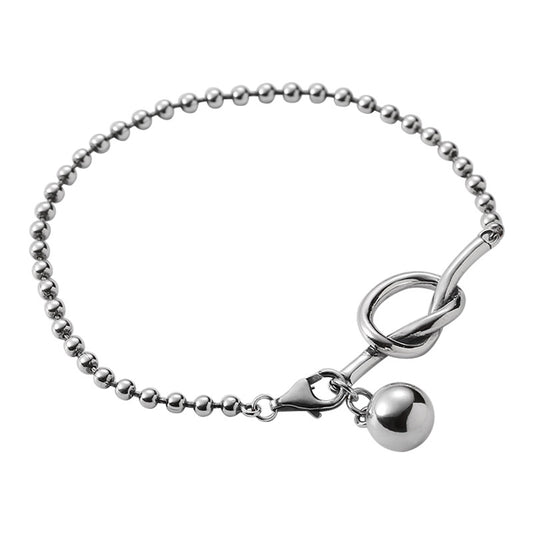 Sterling Silver Personalized Round Bead Bracelet