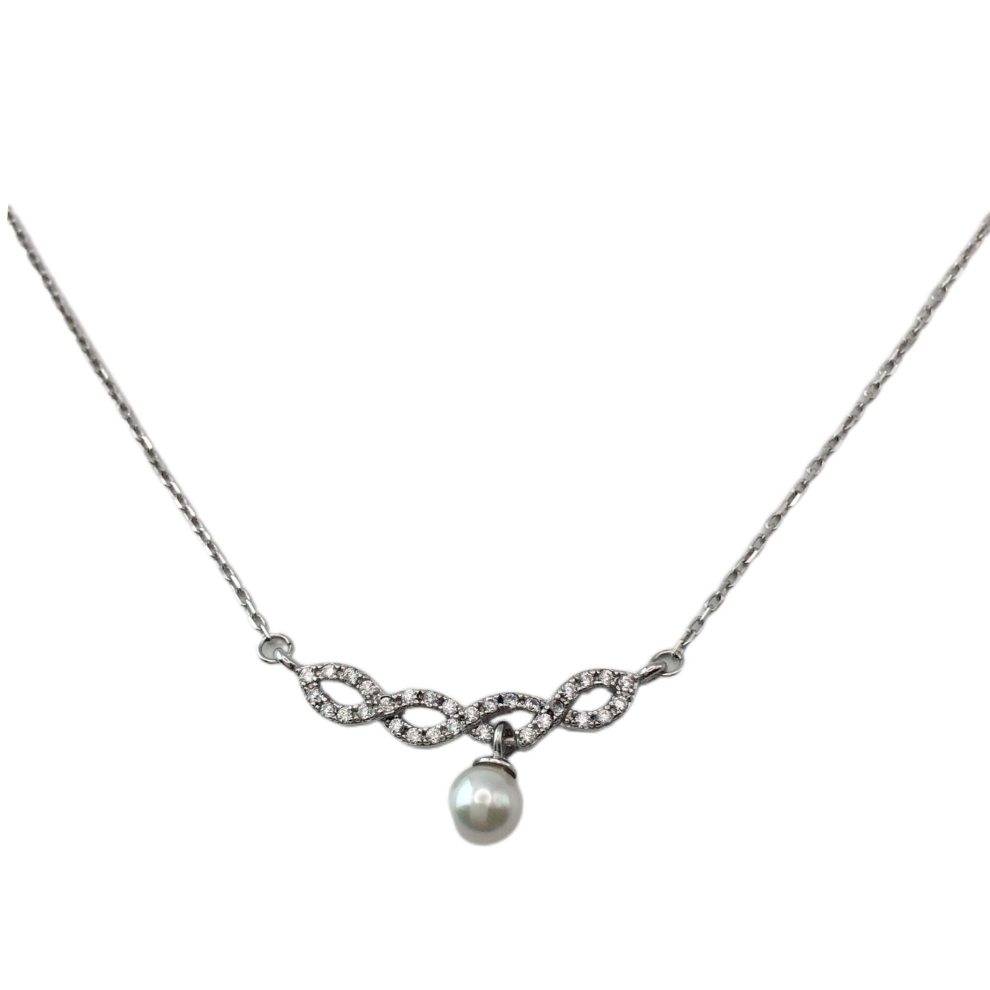 Sterling Silver Pearl Pendant Necklace