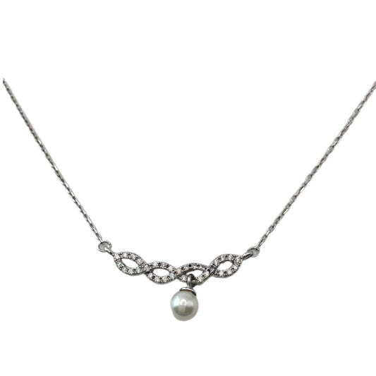 Sterling Silver Pearl Pendant Necklace