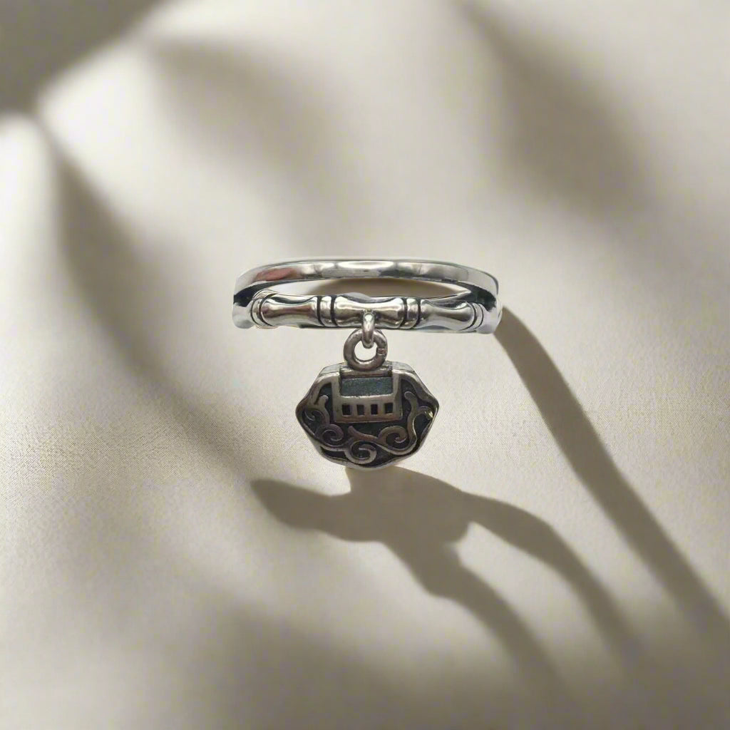 Sterling Sliver Auspicious Clouds Adjustable Ring