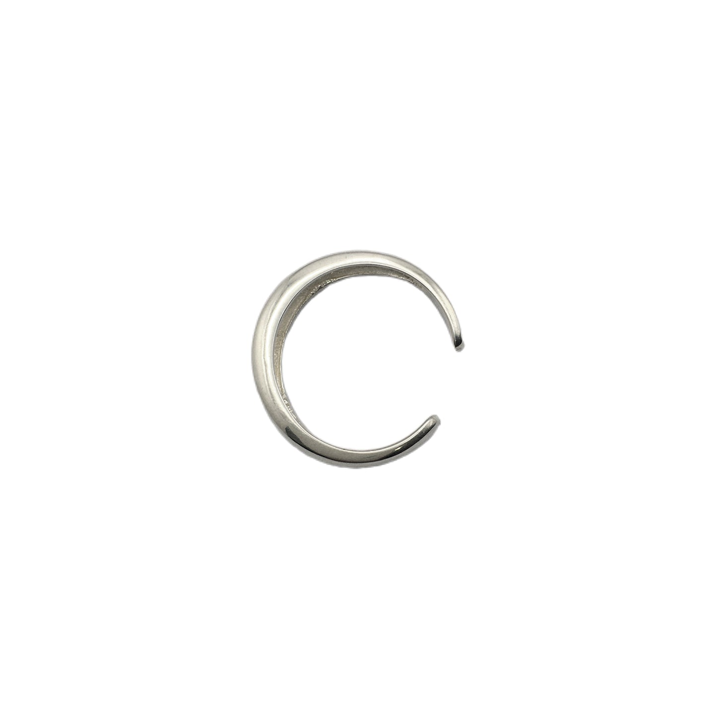 Sterling Silver Simple Dome Adjustable Ring