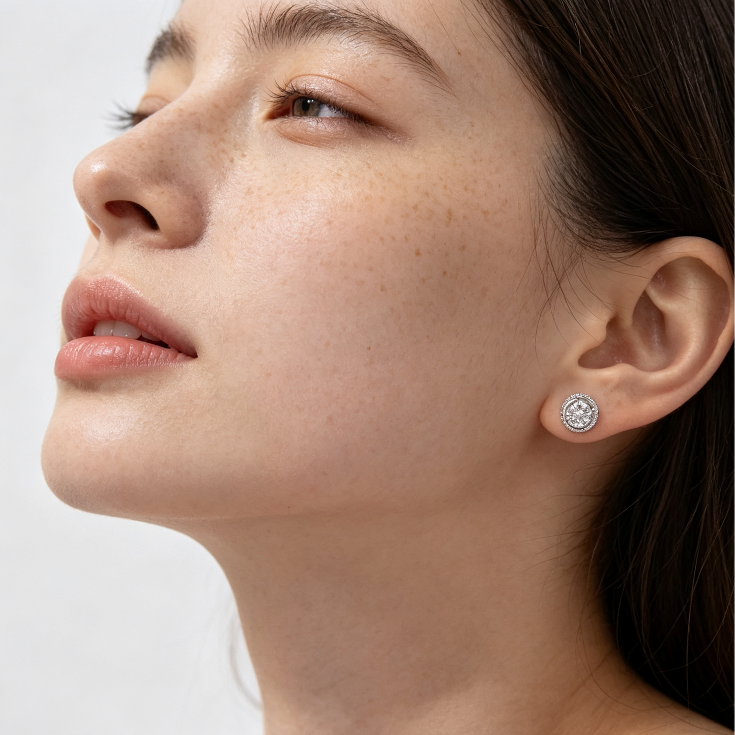 Sterling Silver Distinctive Zircon Earrings