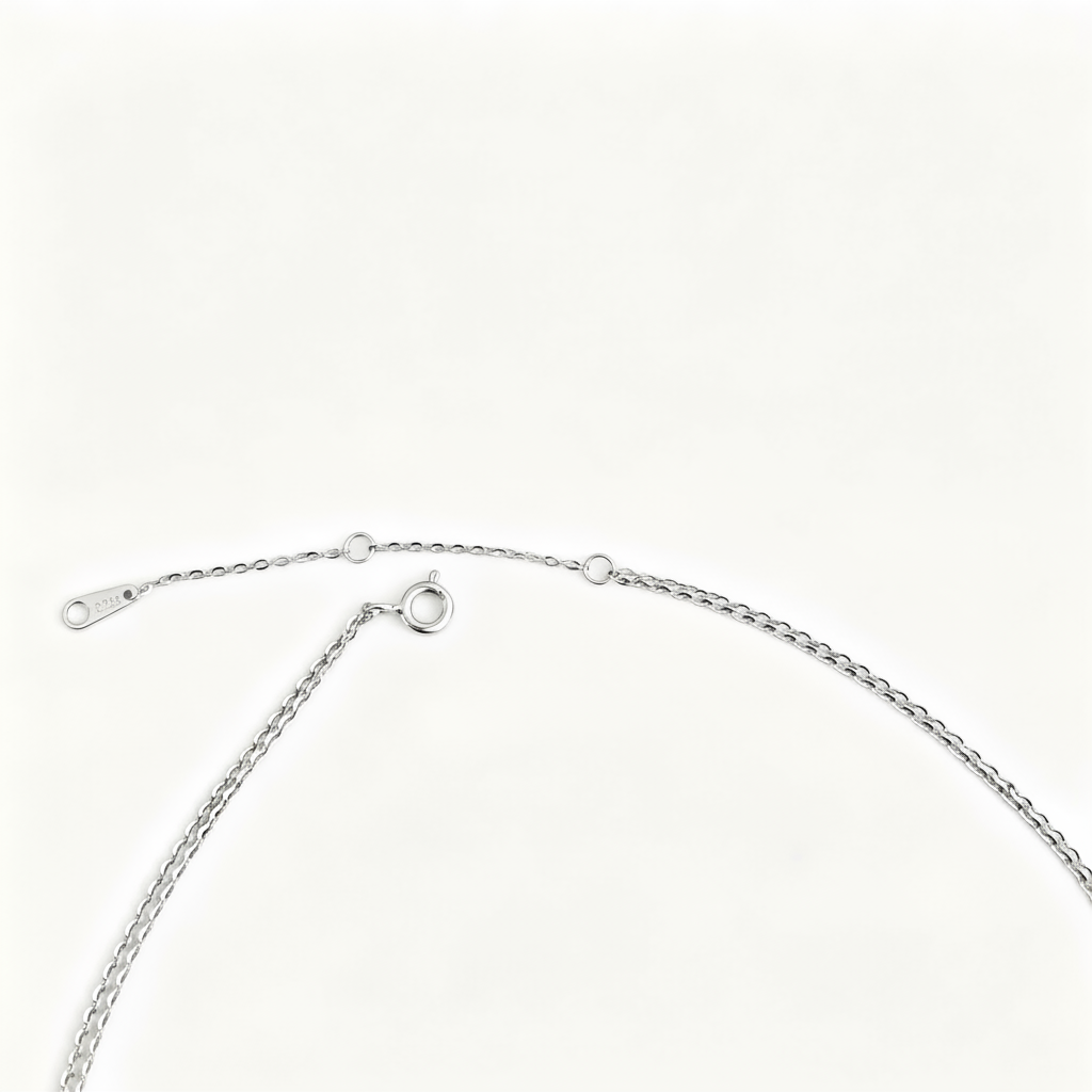 Sterling Silver Cubic Zirconia Layered Cross And Heart Necklace