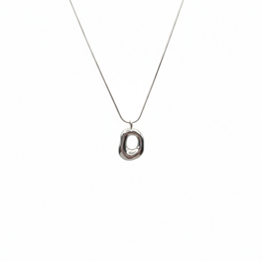 Necklace with a unique pendant on a white background