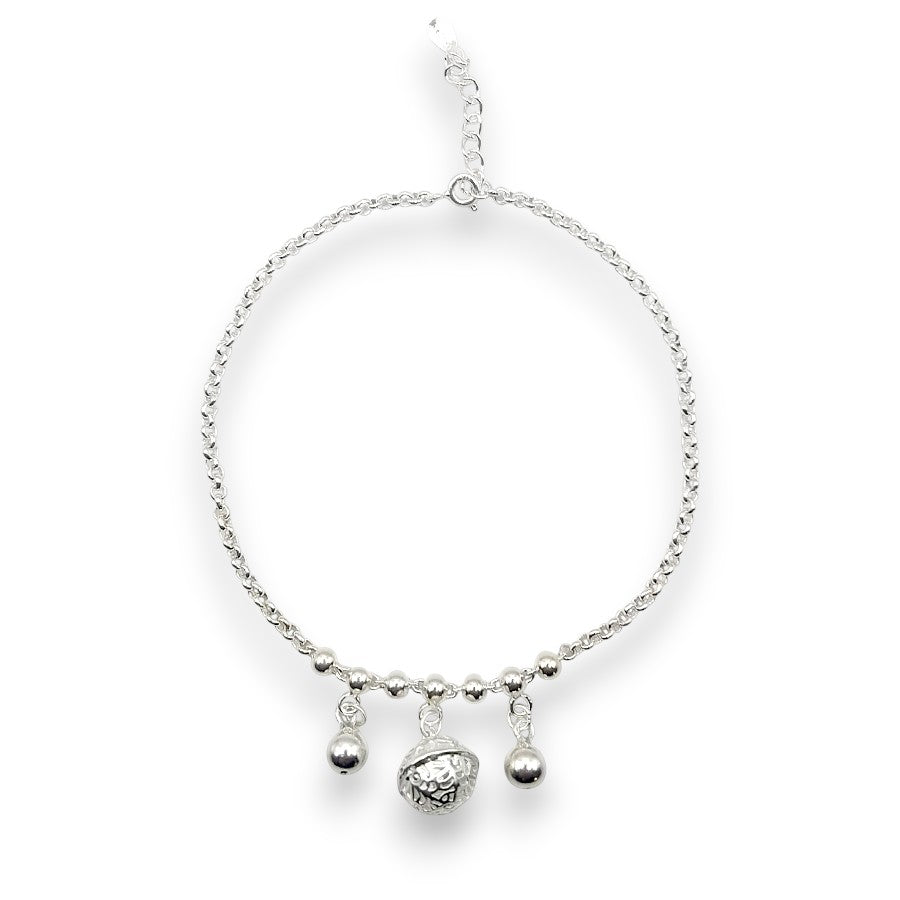 Sterling Silver Bell Balls Bracelets