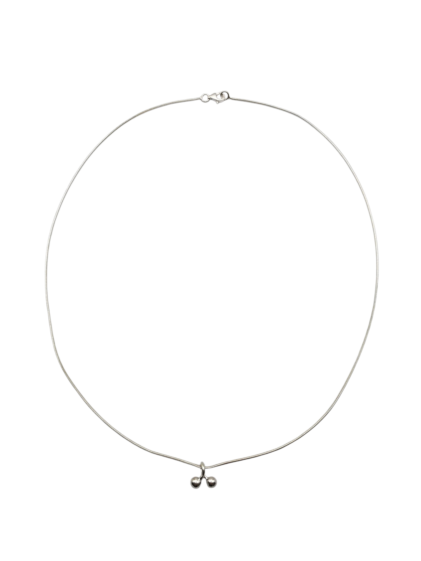 Sterling Silver Cherry Pendant Necklace