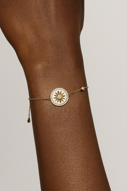 Sterling Silver Gold Plated Star Diamante Bracelets