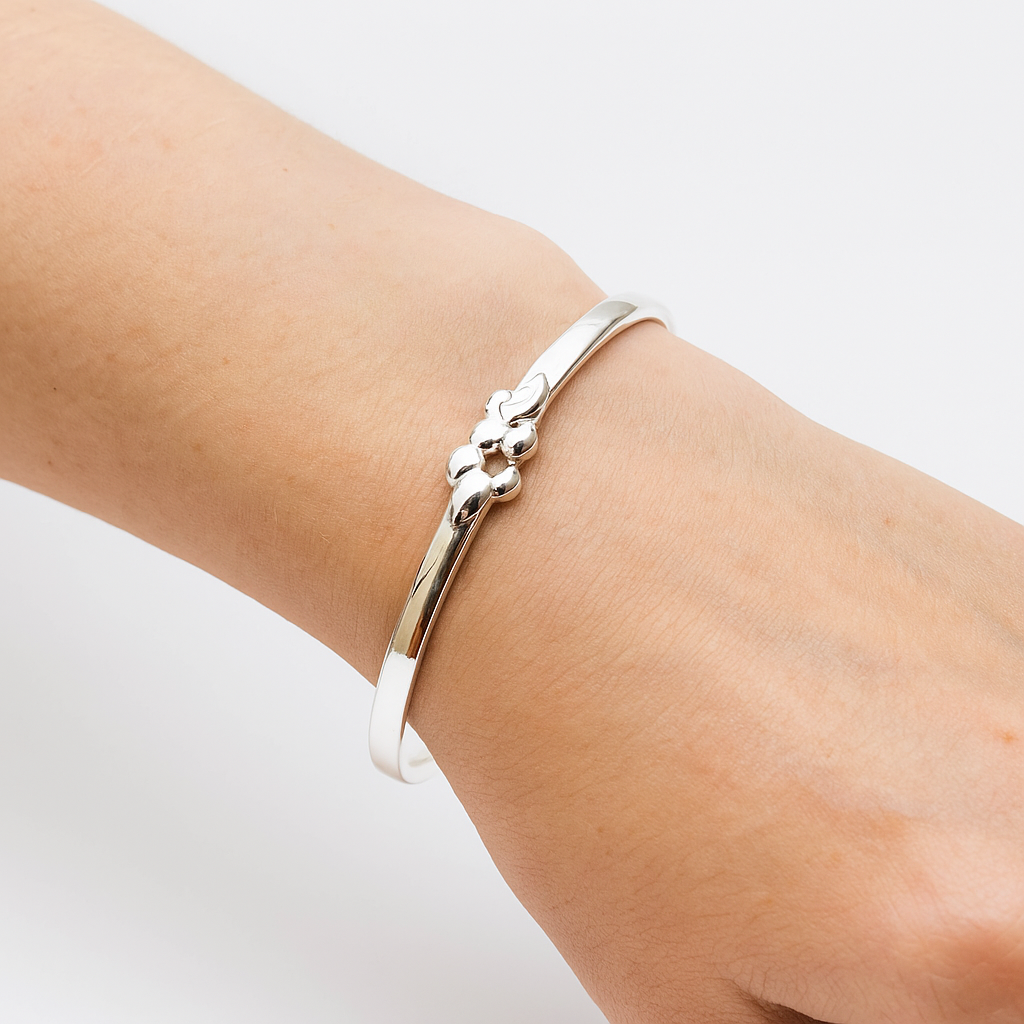 Sterling Silver Adjustable Bangle