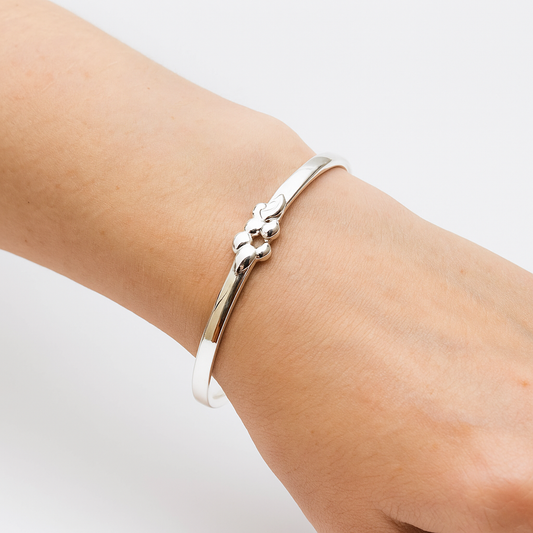 Sterling Silver Adjustable Bangle