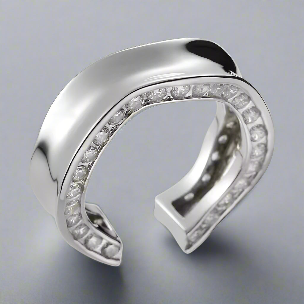 Sterling Sliver Wave Adjustable Ring
