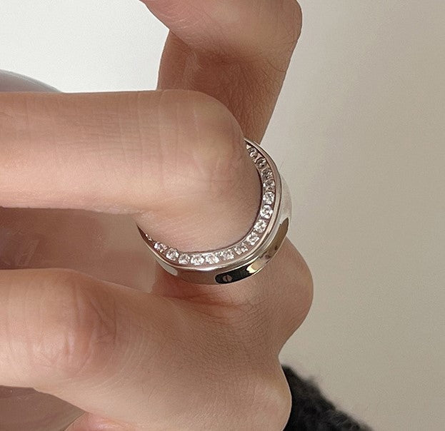 Sterling Sliver Wave Adjustable Ring
