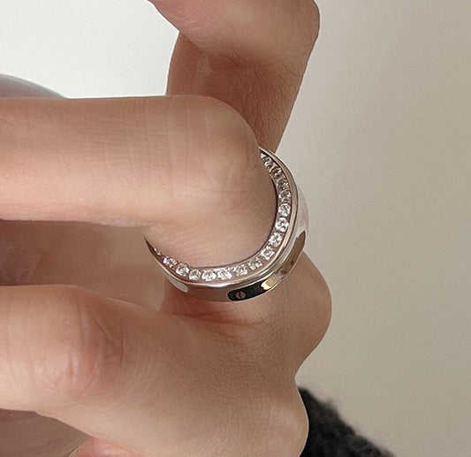 Sterling Sliver Wave Adjustable Ring
