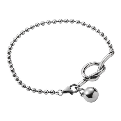 Sterling Silver Personalized Round Bead Bracelet
