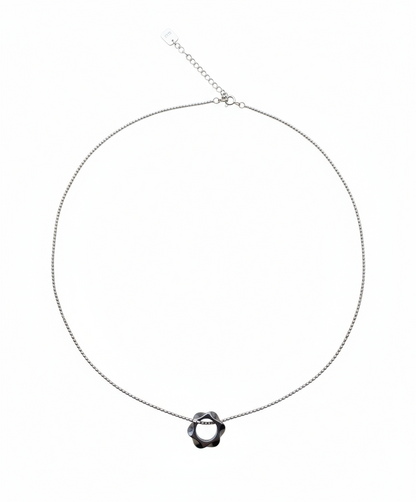 Necklace with a unique pendant on a white background