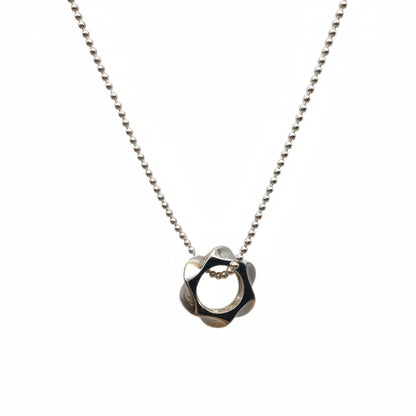 Necklace with a unique pendant on a white background