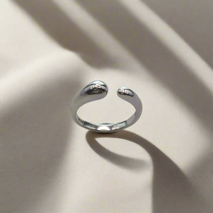 Sterling Sliver Hug Adjustable Ring