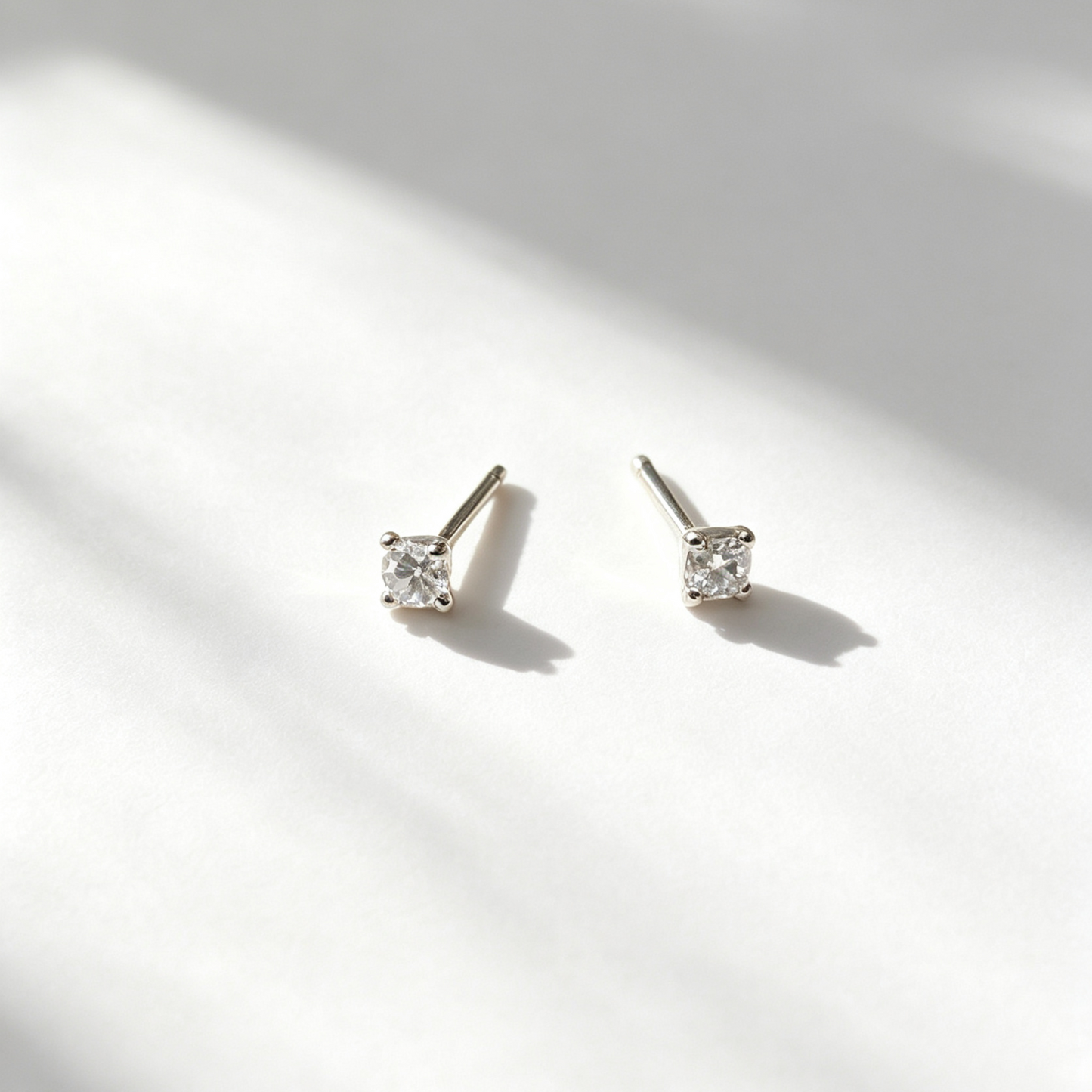 Sterling Silver Zircon Earrings