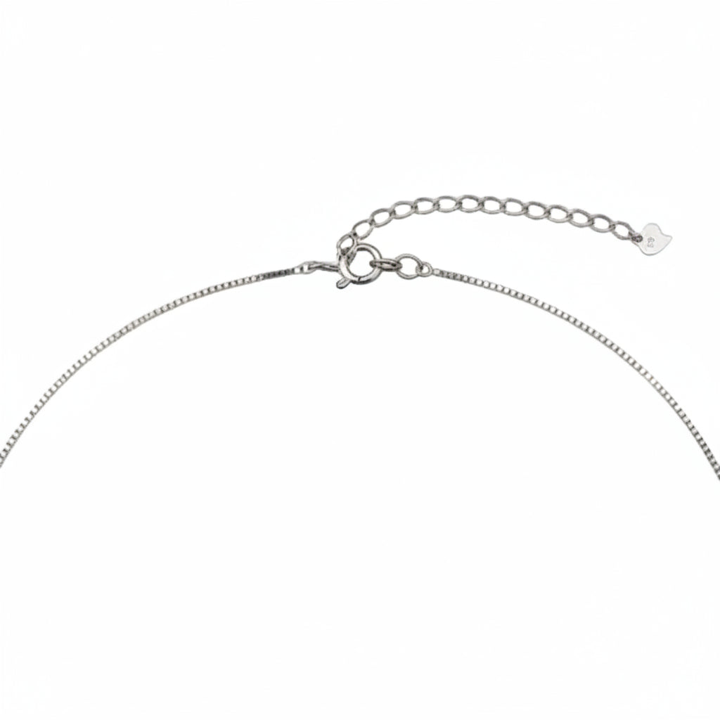 Sterling Silver Cross Cubic Zirconia Necklace