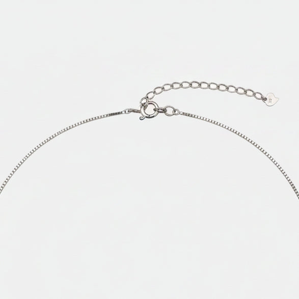 Sterling Silver Cross Zircon Necklace