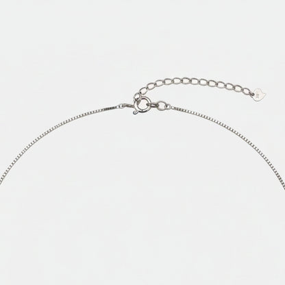 Sterling Silver Cross Zircon Necklace