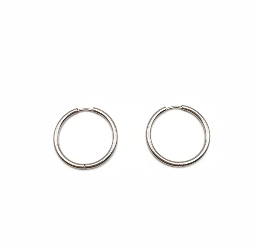Simple Basic Round Waterproof Earrings
