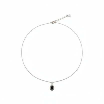 Necklace with a pendant on a white background