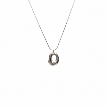 Necklace with a unique pendant on a white background