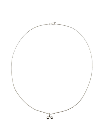 Sterling Silver Cherry Pendant Necklace
