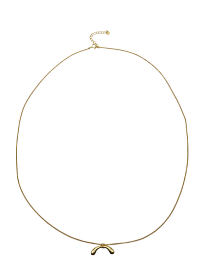 Sterling Silver Gold Plated Telephone Pendant Necklace