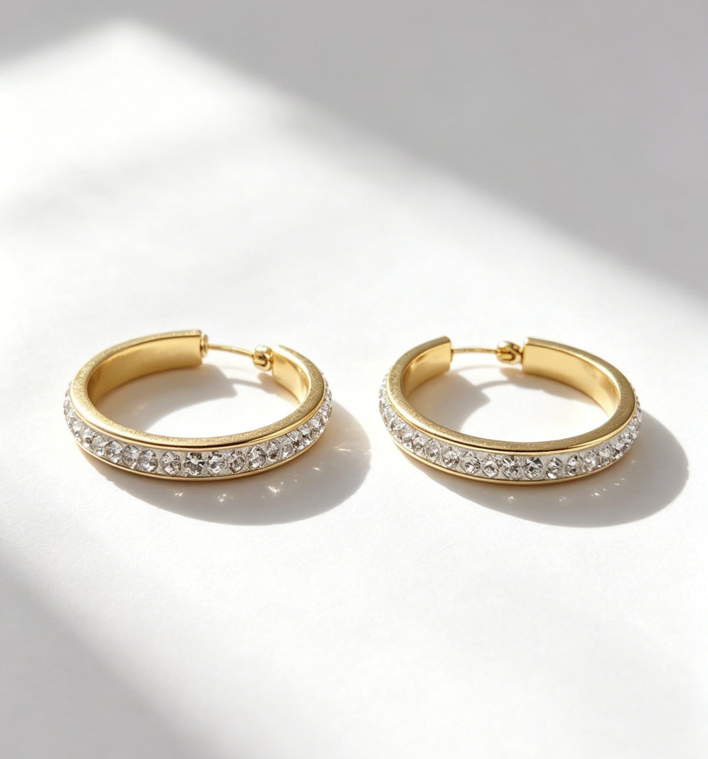 SingleRow Of Zircon Waterproof Earrings