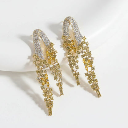 Hand Craft Fringe Tassel Drop Earrings