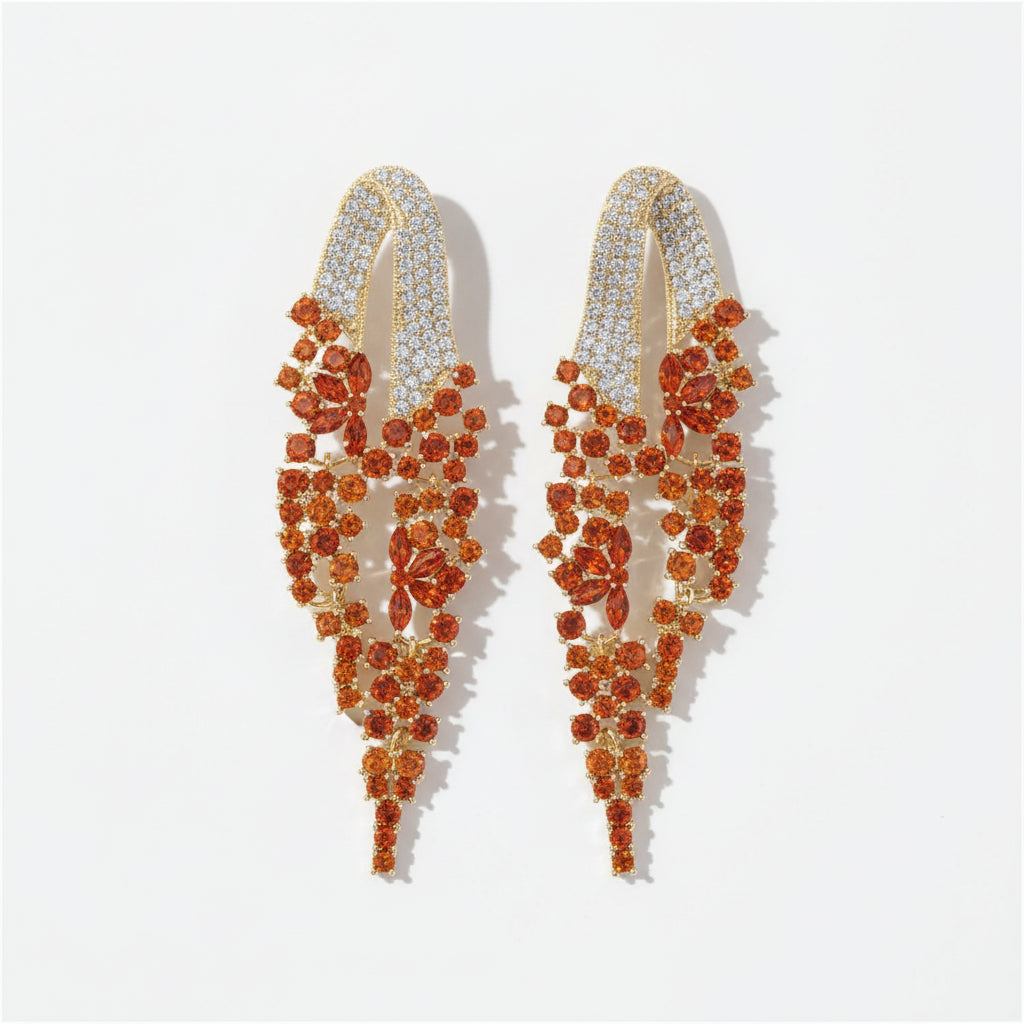 Hand Craft Fringe Tassel Drop Earrings