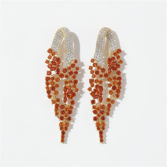 Hand Craft Fringe Tassel Drop Earrings