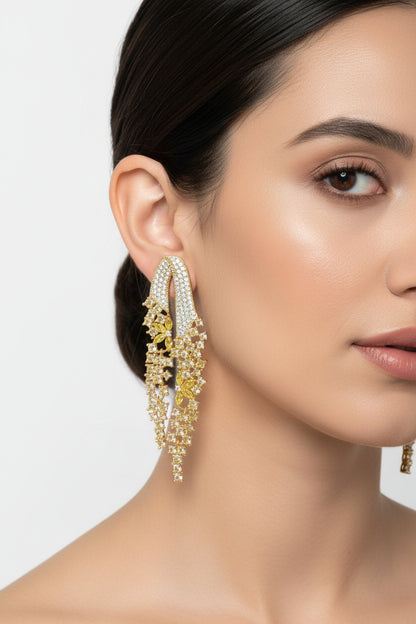 Hand Craft Fringe Tassel Drop Earrings